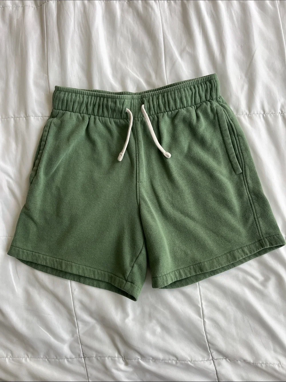 Old Navy Olive Drawstring Athletic Shorts